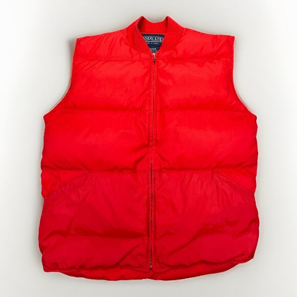Lands' End Other - Lands’ End Men’s Goose Down Puffer Vest Red Size Medium RN 62830
